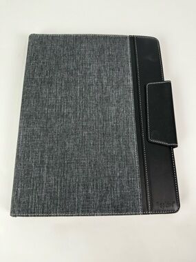 TopLive Black Padfolio with Legal Pad & Clipboard Inside Magnetic Closure